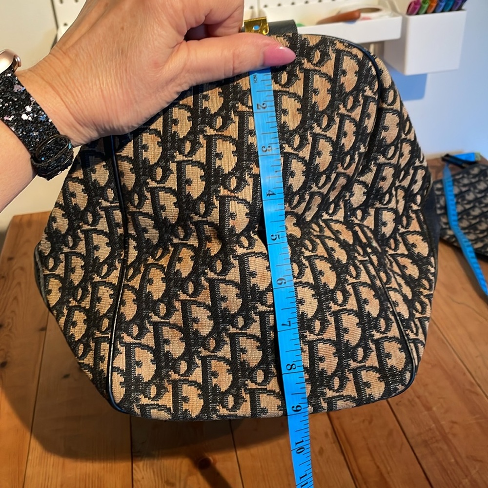 Dior Canvas Tote With Monogram Pattern - image 5